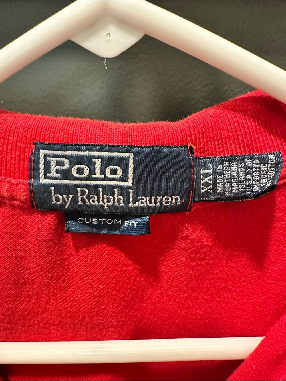 Ralph Lauren Red Short-Sleeve Polo with Blue Pony